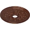 Ekena Millwork Rose and Ribbon Ceiling Medallion (Fits Canopies up to 4"), 23 5/8"OD x 4"ID x 1 1/2"P, Copper Penny CM23ROCPS - alternate 2
